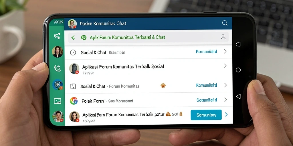 Tampilan antarmuka aplikasi Forum Komunitas 9939 yang menarik.