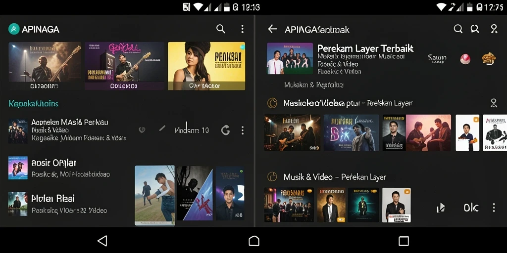 Antarmuka utama APINAGA yang menampilkan fitur Perekam Layar.