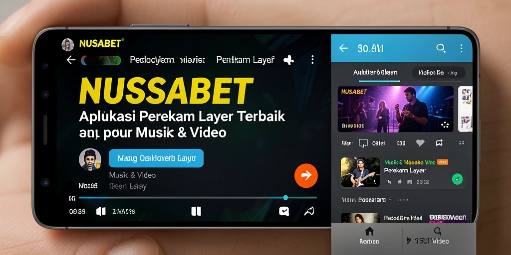 Tampilan antarmuka aplikasi NUSABET untuk perekaman layar.