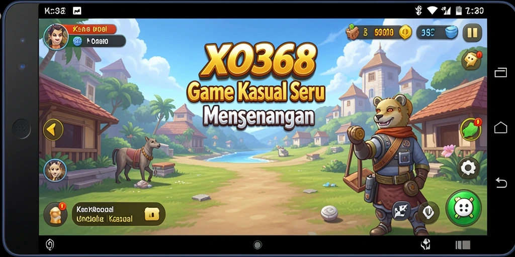 Tampilan antarmuka XO368 yang cerah dan menarik